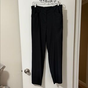 J. Jill Elegant Black Linen Trousers